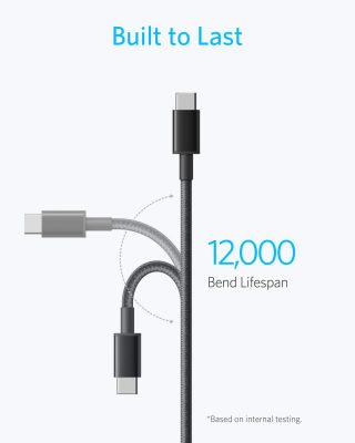 Anker 333 USB-C to USB-C 100W (6ft/1.8m) - A8757