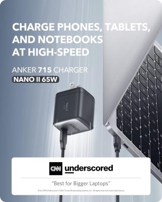 Anker 715 Charger (Nano II) 65W - A2663 Anker 715 Charger (Nano II) 65W - A2663